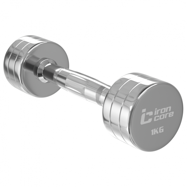 Гантельный ряд хромированный IRON CORE Standard 10 пар 1 - 10 кг IC1025 1-10