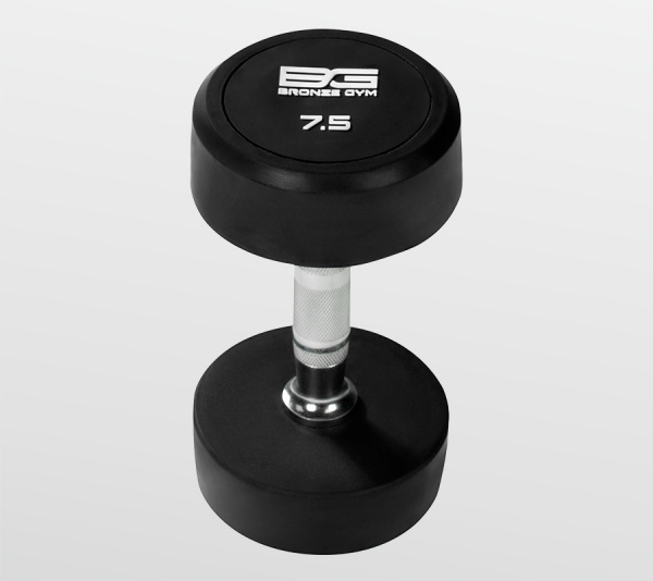 Обрезиненная гантель Bronze Gym 7.5 кг BG-PA-DB-R075