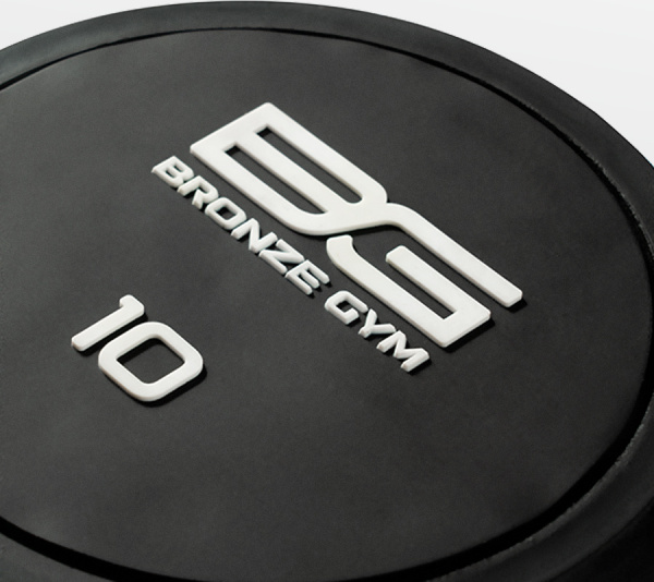 Обрезиненная гантель Bronze Gym 10 кг BG-PA-DB-R100